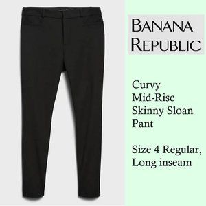 BNWT in packaging! Banana Republic Curvy Mid-Rise Skinny Sloan Pant size 4